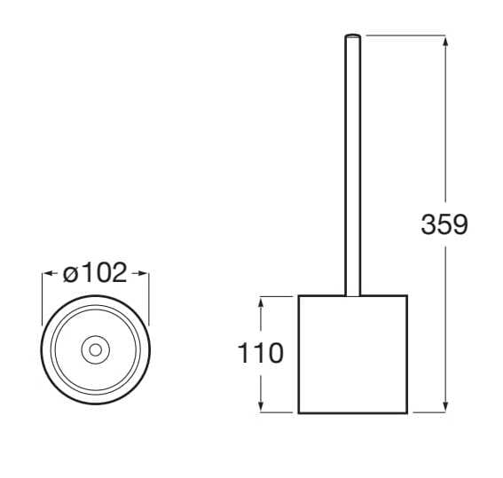 Пластиковая туалетная щетка Roca Рондо ARCH-00129765 - Вид №3