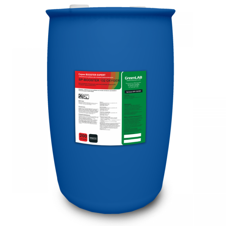SP-132/200 GreenLAB SP - BOOSTER 132 OXYGEN, 20 л, Для усиления очищающего действия моющих средств для пищевой промышленности 