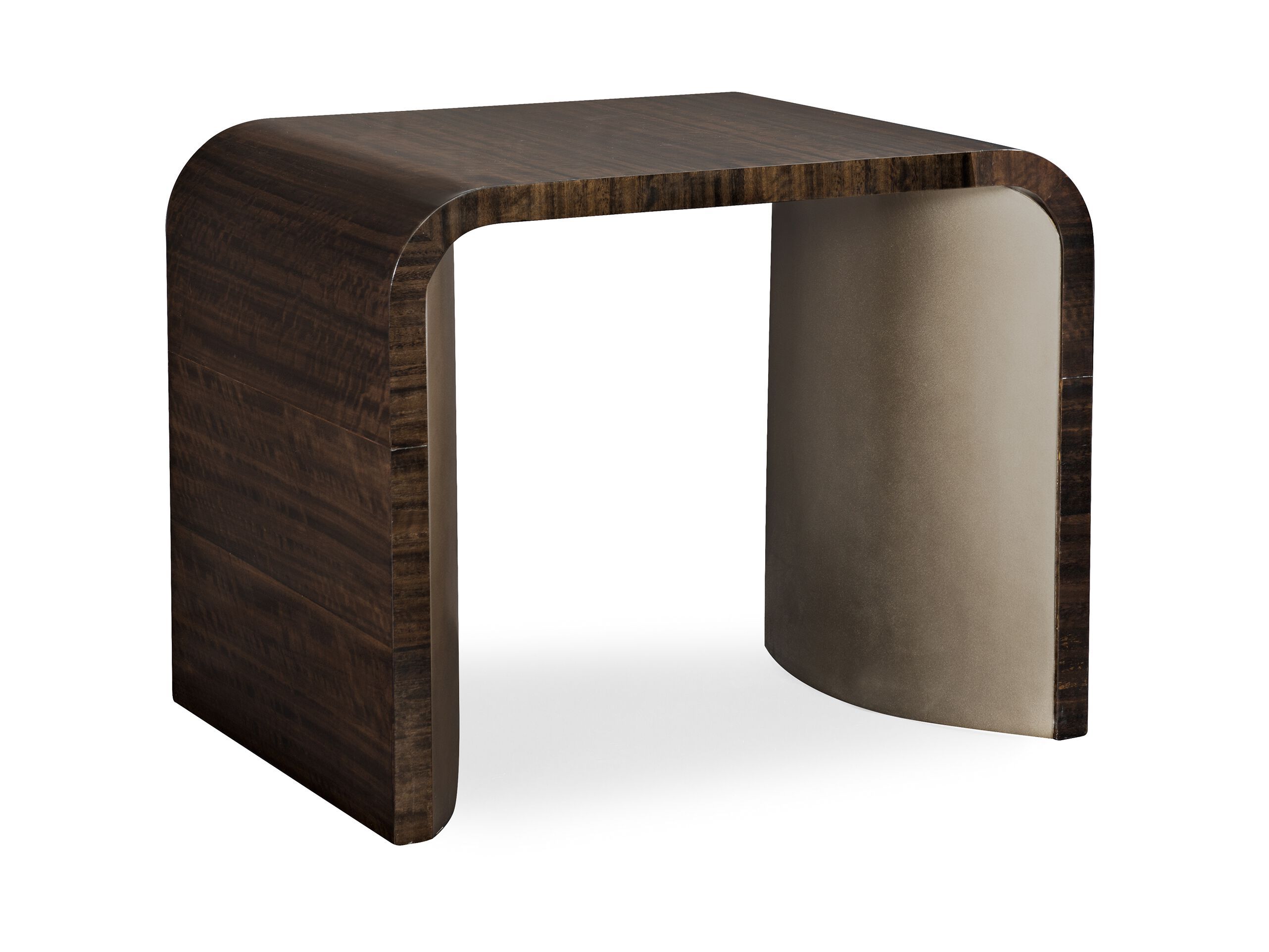 Высокий прямоугольный журнальный столик из эвкалипта Caracole Streamline ARCH-00117470