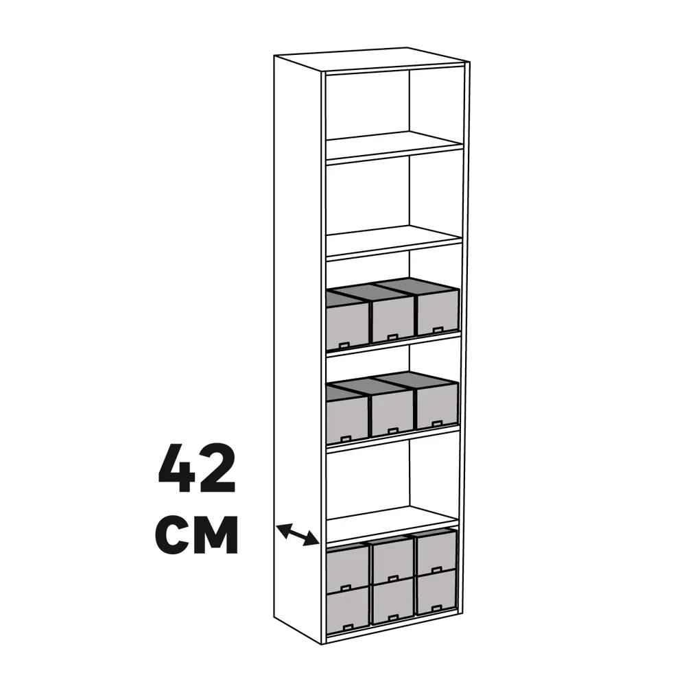 KONSENSA Органайзер для шкафа с HPV-пленкой 17.5×38.5×16 см 89397834 STLM-1572217 - Вид №7