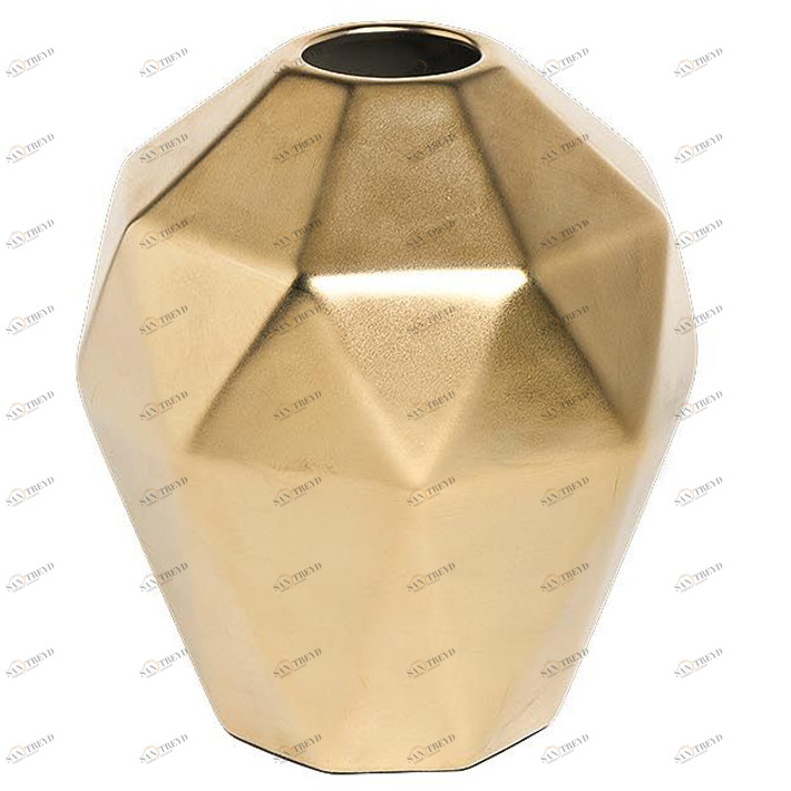 Ваза керамическая золотая 17x19 см GARDA DECOR ДИЗАЙНЕРСКИЕ 352248 Золото 