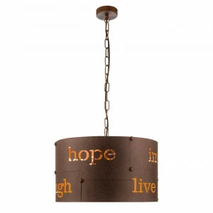 Подвесной светильник Eglo Coldingham 49743 EGLO COLDINGHAM 086823 Коричневый