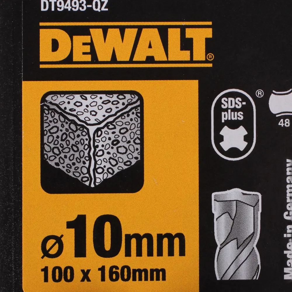 Бур по бетону SDS-plus 10х100х160 мм DeWalt DT9493 81990664 STLM-2028444  - Вид №3