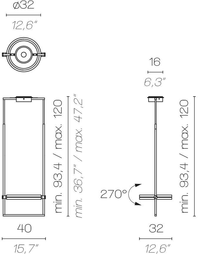 Contardi Регулируемый светодиодный подвесной светильник Dorian sun-id-1405453 - Вид №5