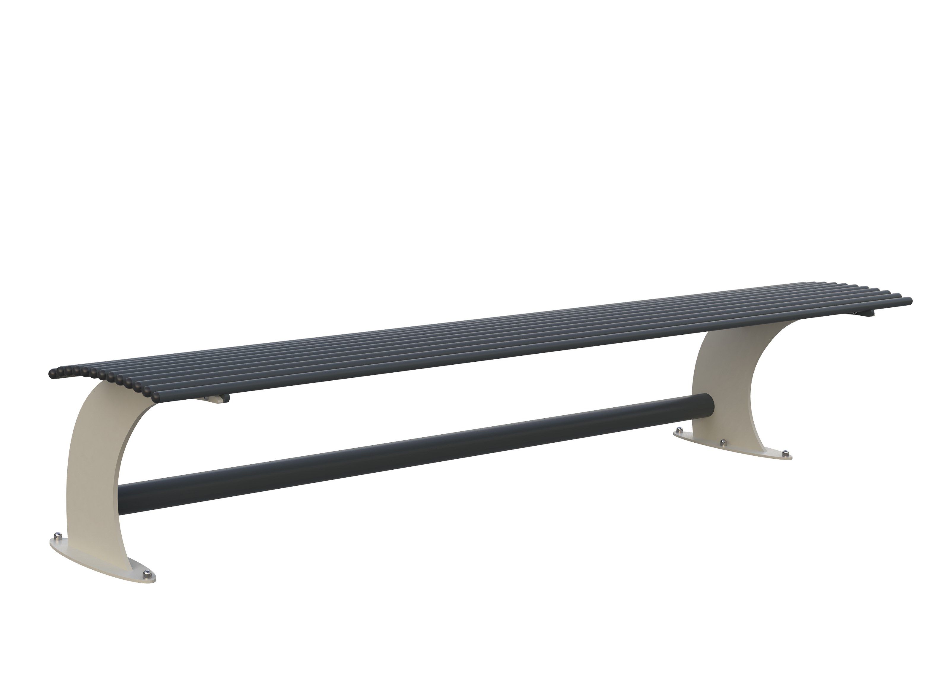 Оцинкованная стальная скамья без спинки Lazzari Gallipoli ARCH-00152008 - Вид №1