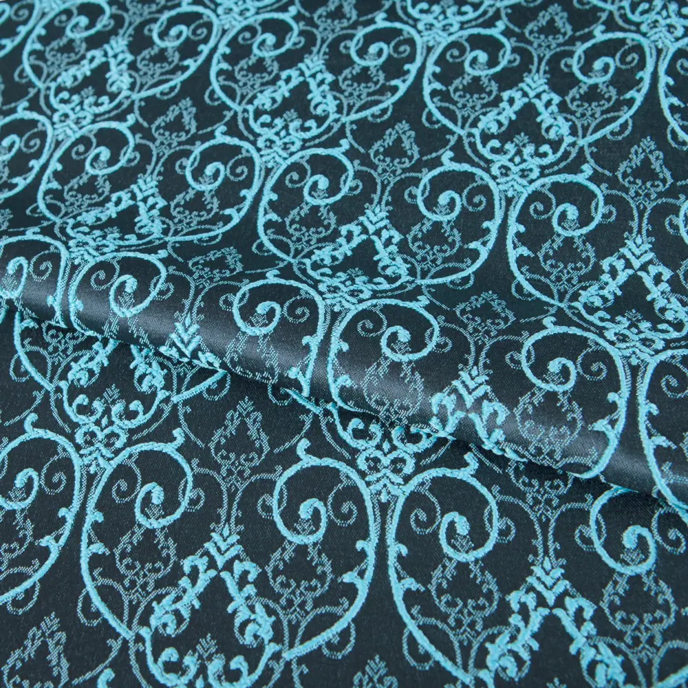Ткань «Версаль», 150 см, вензель, цвет бирюзовый ТОРГОВЫЙ ДОМ ТЕКСТИЛЬ STLM-2011320