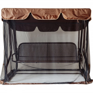 83428644 Чехол для садовых качелей с москитной сеткой 145x170x214 см, цвет коричневый