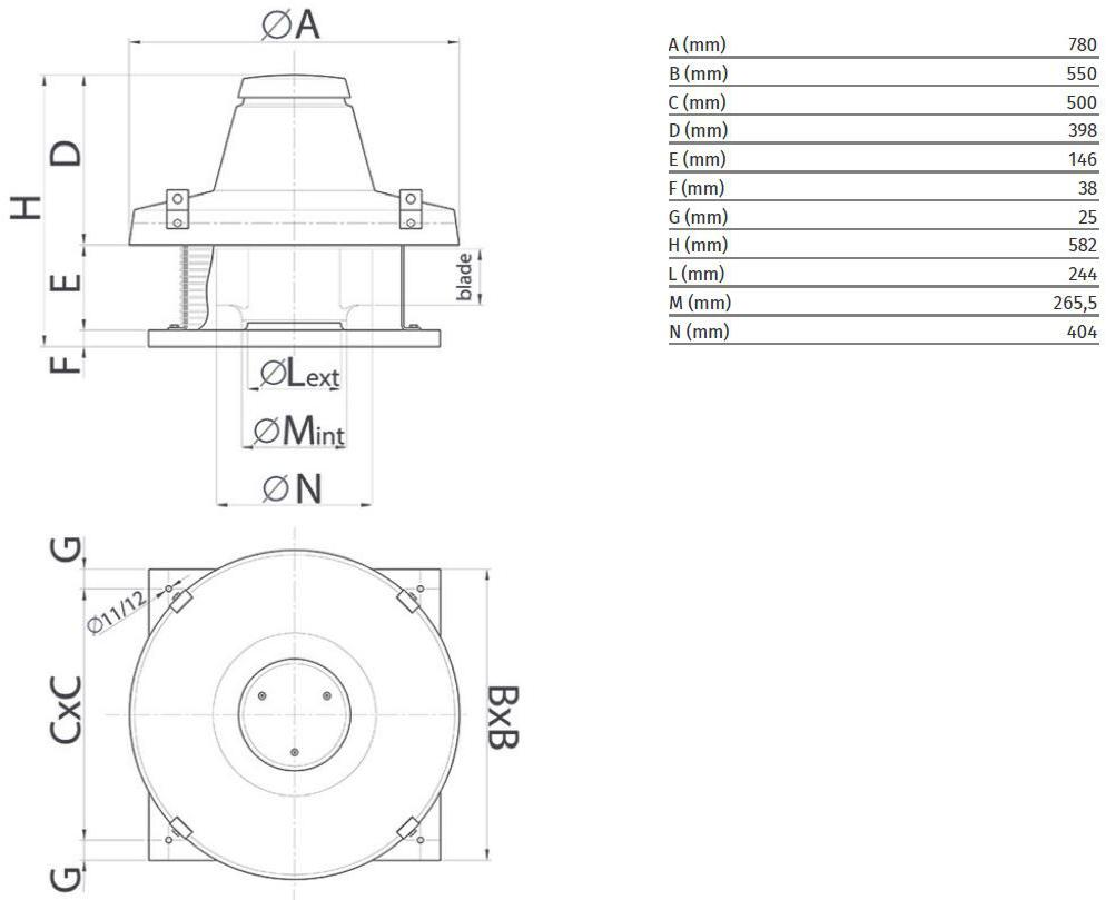 Vortice Центробежный потолочный вентилятор с радиальным выпуском Torrette tr-e 15356 - Вид №1