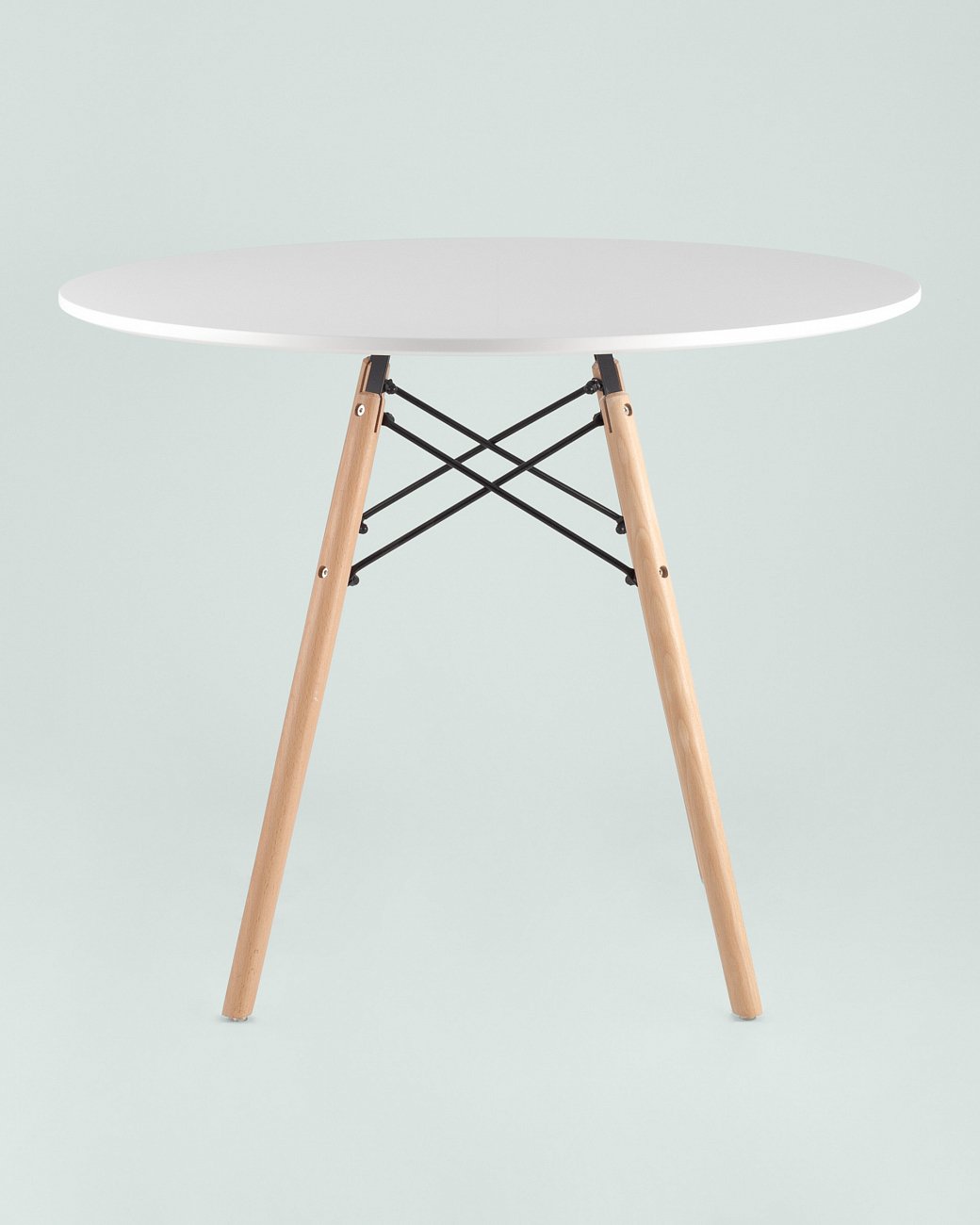 Стол обеденный круглый белый D 90 см DSW EAMES EAMES DSW 00-3958829 Белый  - Вид №2