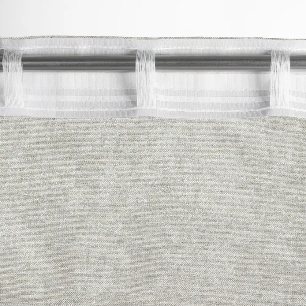 Штора MIAMOZA Меланж с лентой 200×280 см в серо-бордовых тонах 89427094 STLM-1583269 - Вид №3