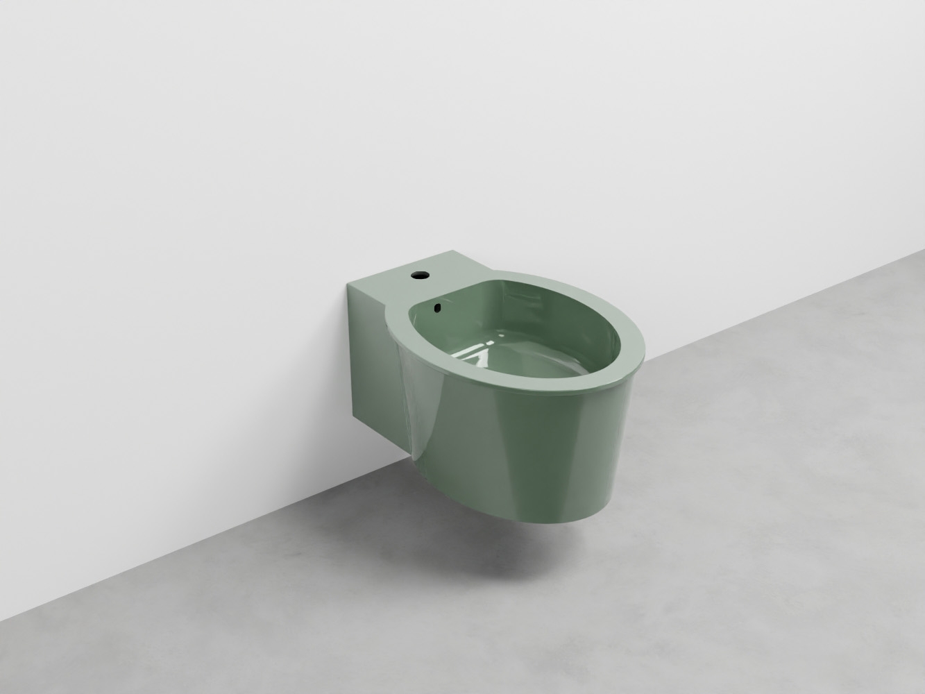 CABS-AL Биде подвесное с одним отверстием под смеситель, в комплекте с крепежами Catino cielo I Catini Ceramica Cielo