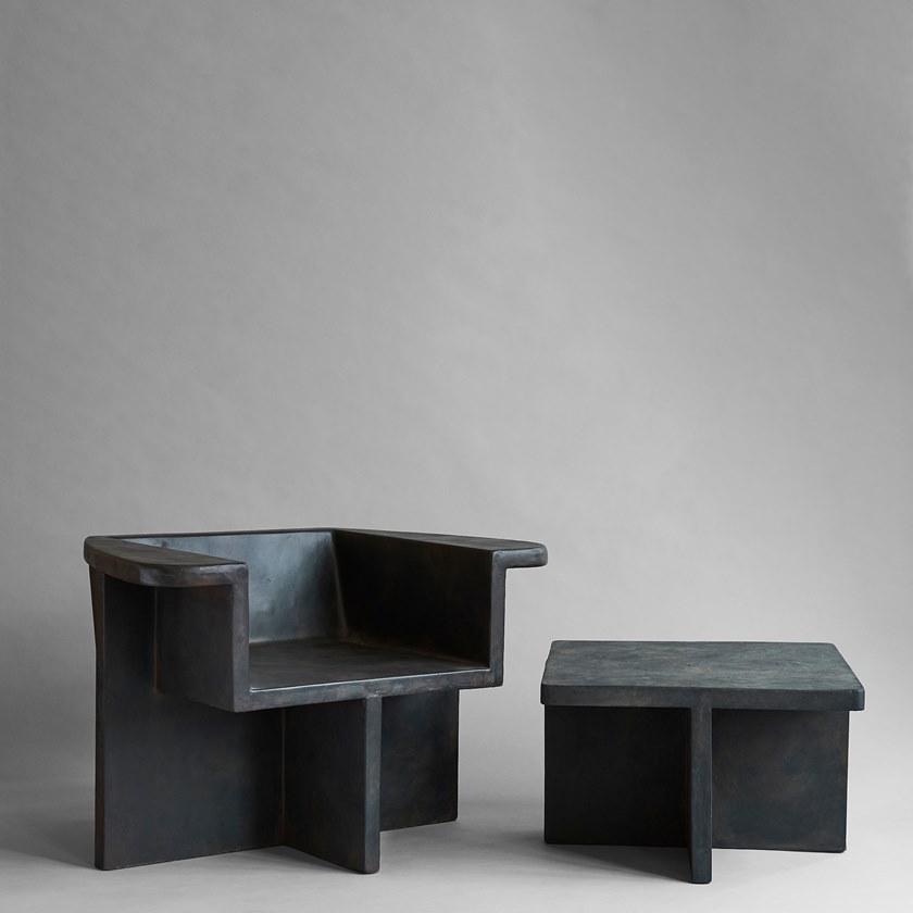 101 Copenhagen Квадратный журнальный столик из фибробетона Brutus 201007 - Вид №2