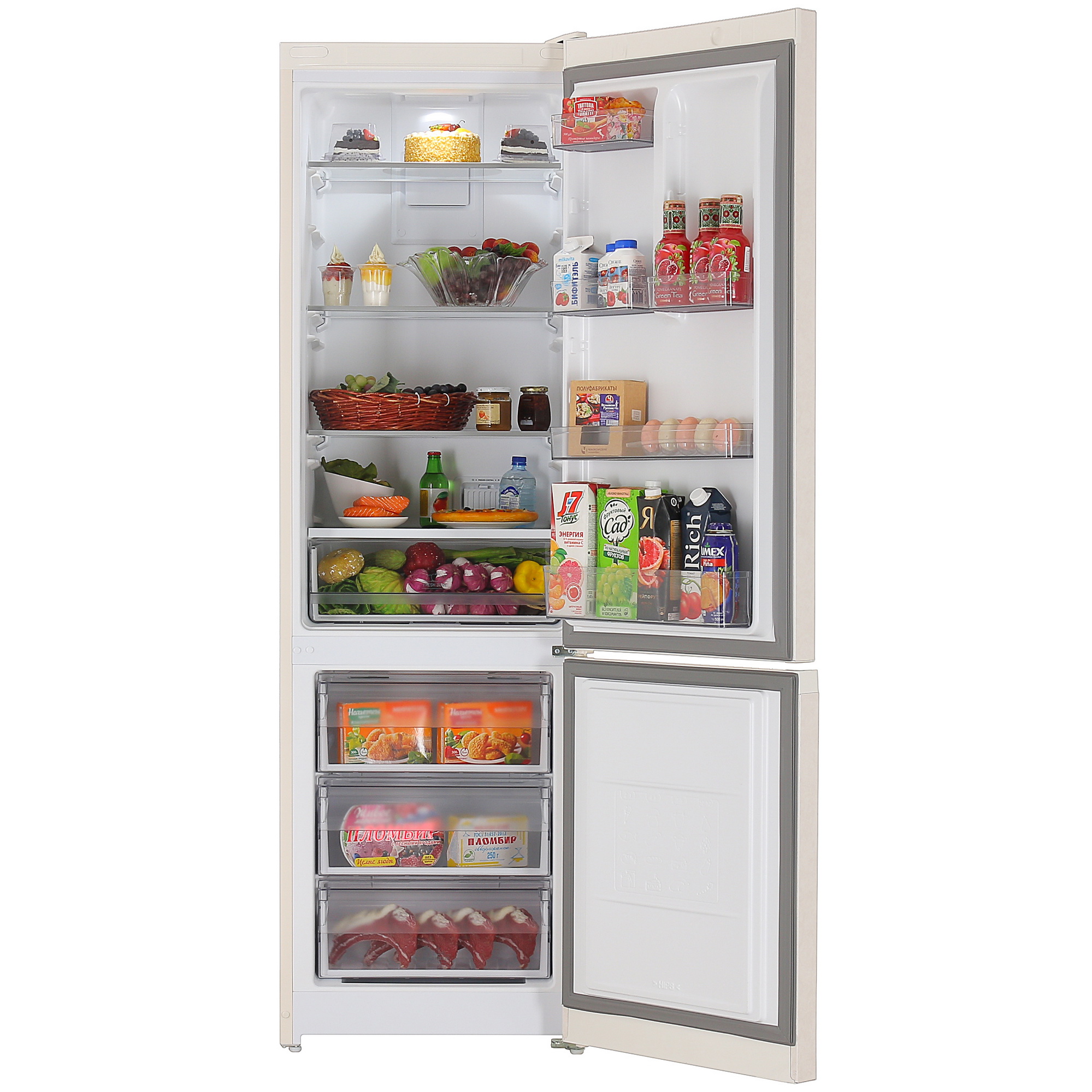 5449113 Холодильник с морозильником   Hotpoint HT 5200 AB бежевый STDN-0084432 - Вид №5