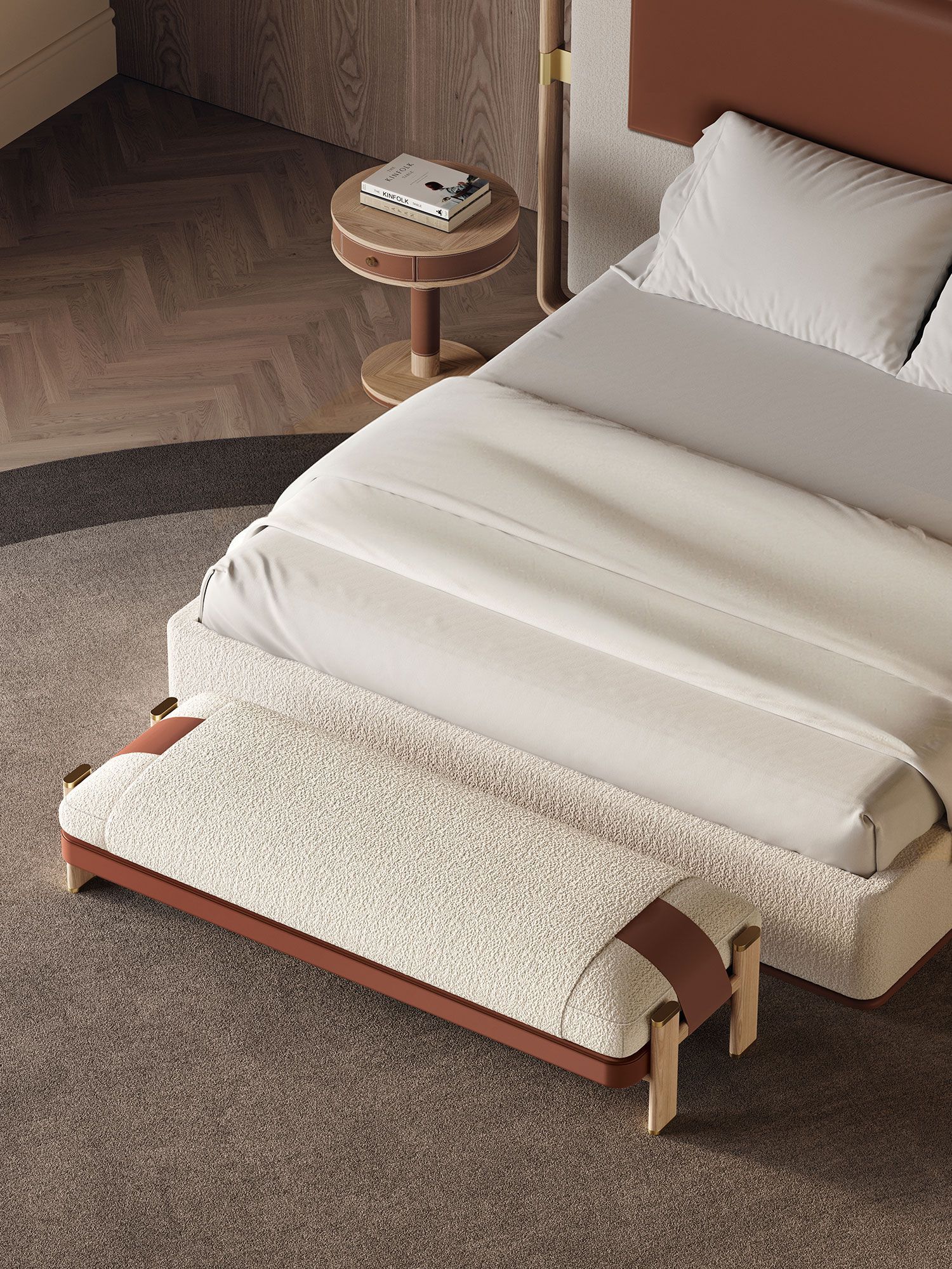 Скамейка из ткани Vittoria Frigerio BRERA ARCH-00061685 - Вид №4