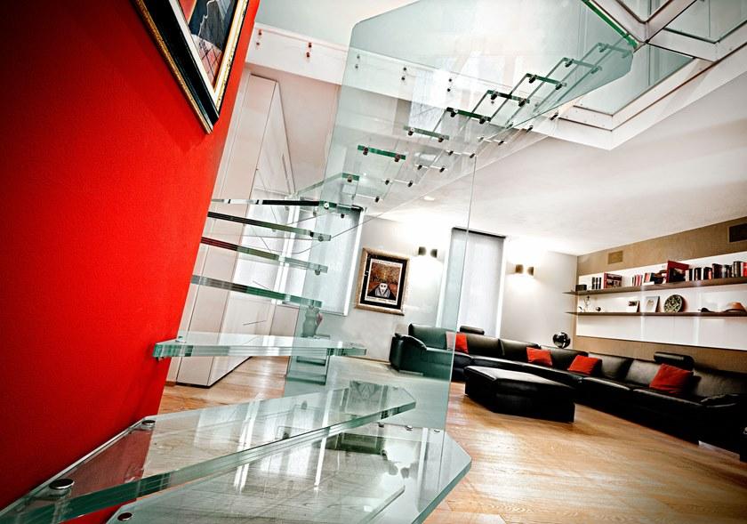 Officine Sandrini Открытая лестница из стекла sun-id-1466783 - Вид №2