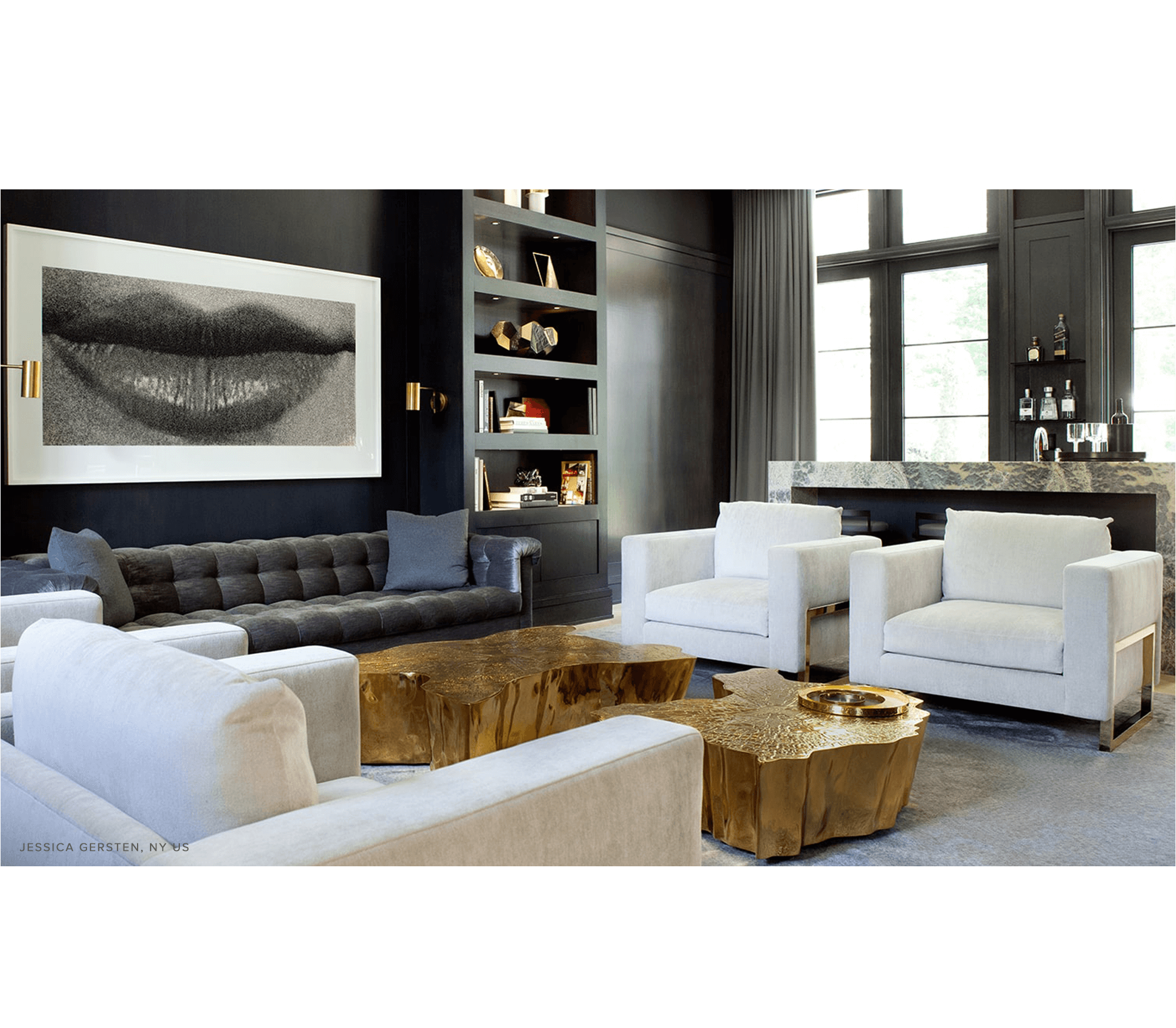 0-146 Золотой центральный стол Eden Boca Do Lobo  - Вид №11