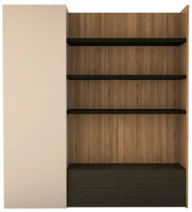 ANA ROQUE INTERIORS Открытый деревянный книжный шкаф с ящиками Urban