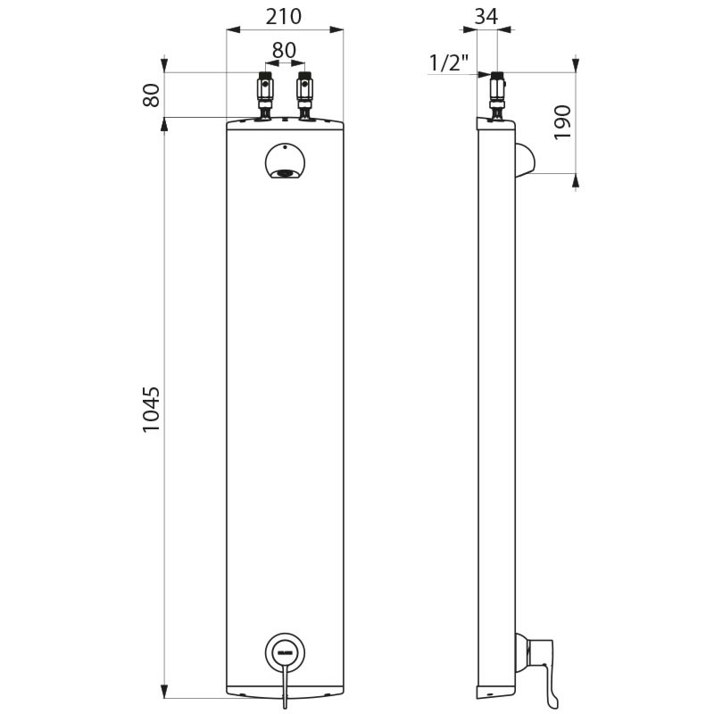 H9639 Душевая панель SECURITHERM DELABIE  - Вид №1