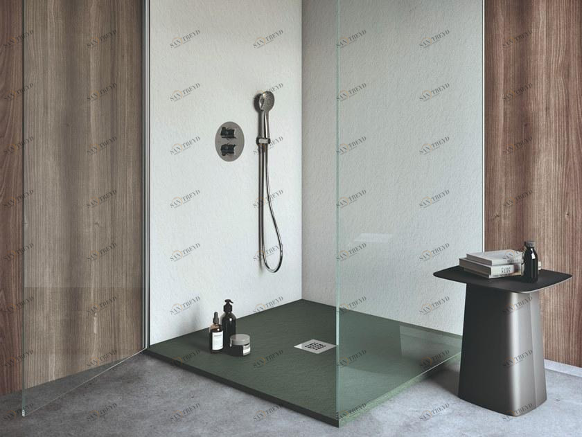 Fiora Квадратный душевой поддон из silxpol® Essential sun-id-1474647