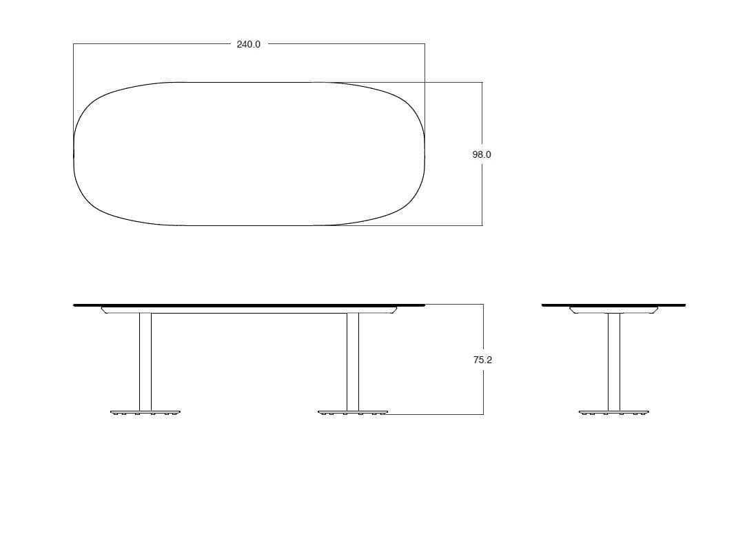 Керамический садовый стол TRIBÙ T-Table ARCH-00087202 - Вид №7