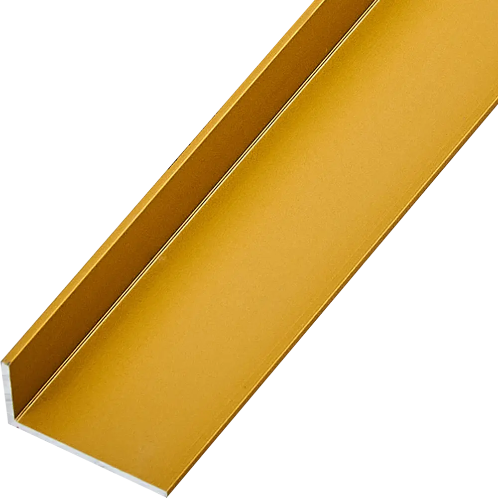 Профиль L-образный алюминий анодированный 20x10x1.2x1000 мм золотой Santreyd STLM-2100005