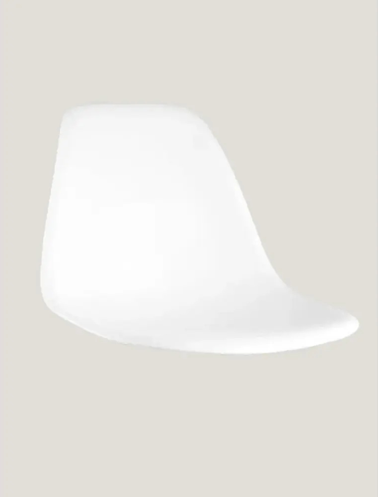 90807528 Сиденье стула Wwbt Eames 46x41x40 см abs-пластик цвет белый STLM-0867044