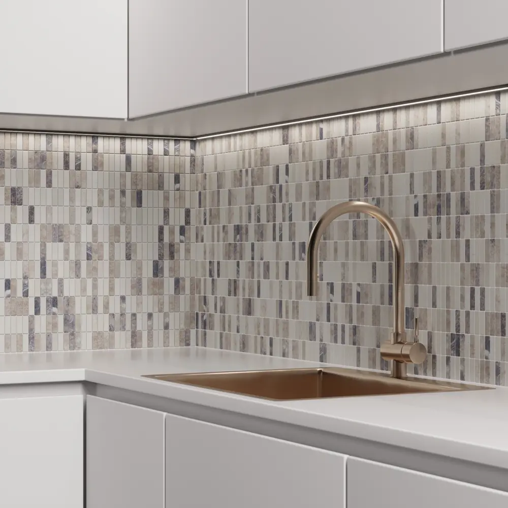Мозаика мраморная Artens Stripes 30.5x29.8 см цвет коричневый 18731581 STLM-2158919 - Вид №5