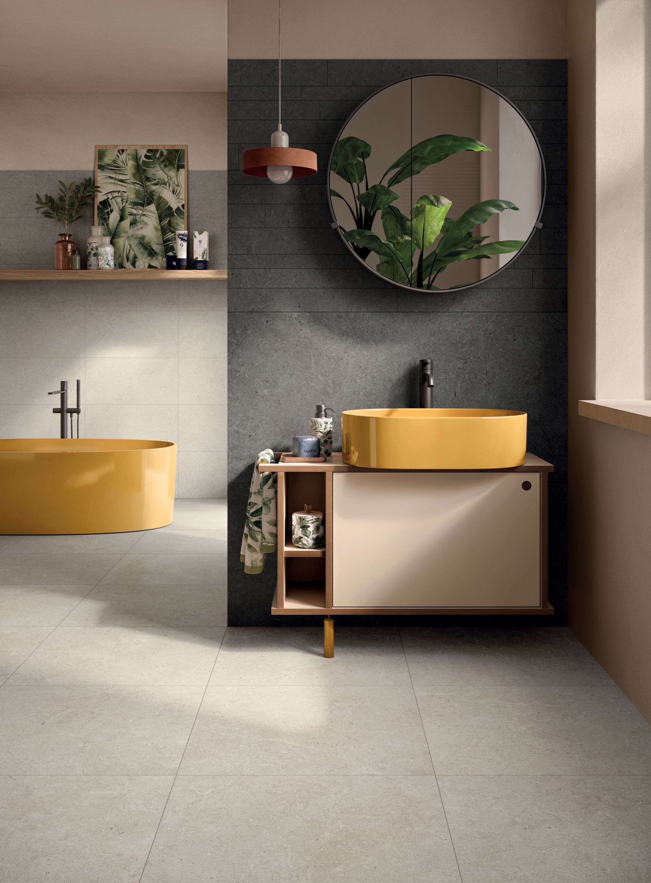 Пол / облицовка керамогранита с эффектом камня Panaria Ceramica Surround ARCH-00084206 - Вид №4