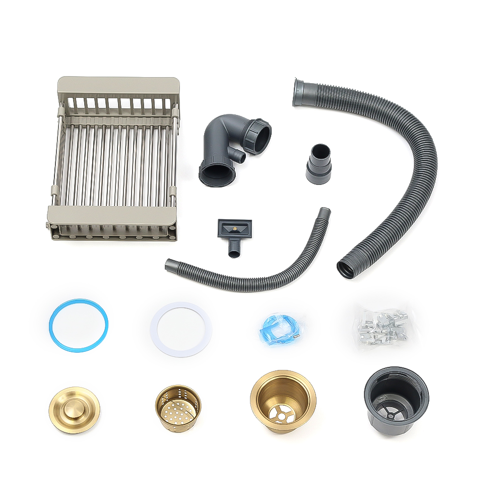 Мойка H6050G MELANA ProfLine 3,0/200 ЗОЛОТО врезная прямоугольная с коландером H6050G H6050G золото - Вид №11