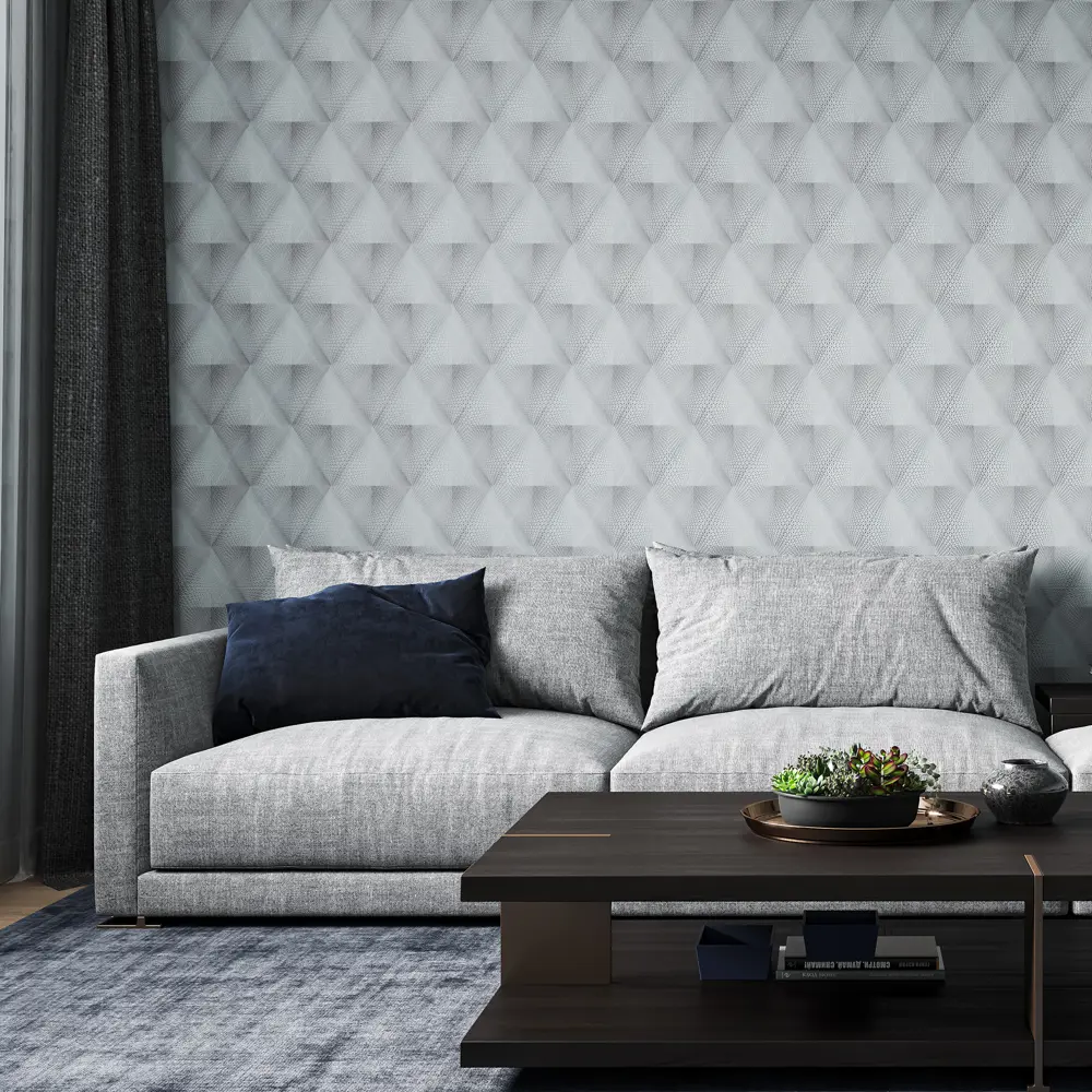 Обои флизелиновые Palitra Home Evolution 2 серые 1.06 м 71842-46 84514632 STLM-2144839 - Вид №2