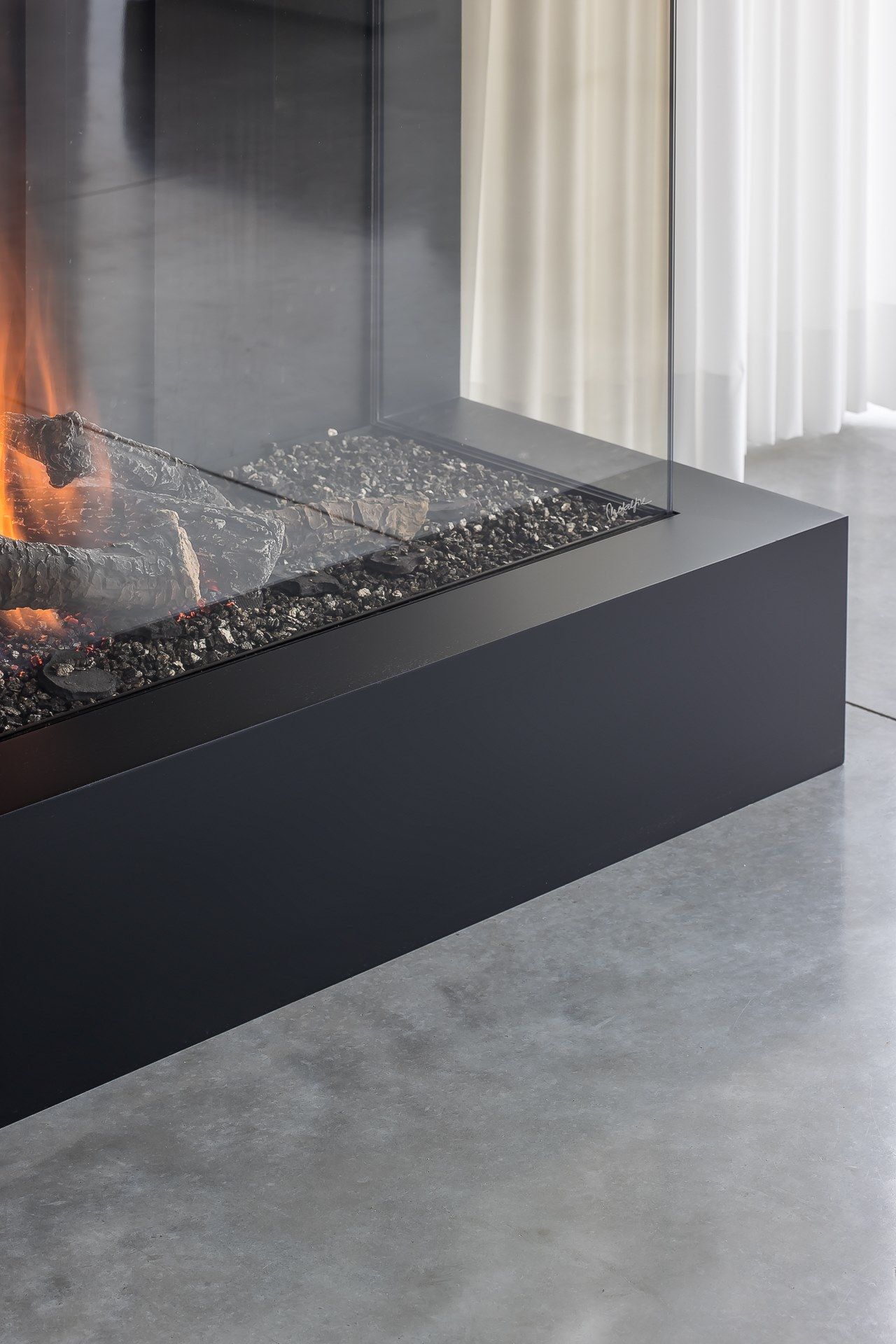 Газовый угловой камин Metalfire ARCH-00114069 - Вид №2