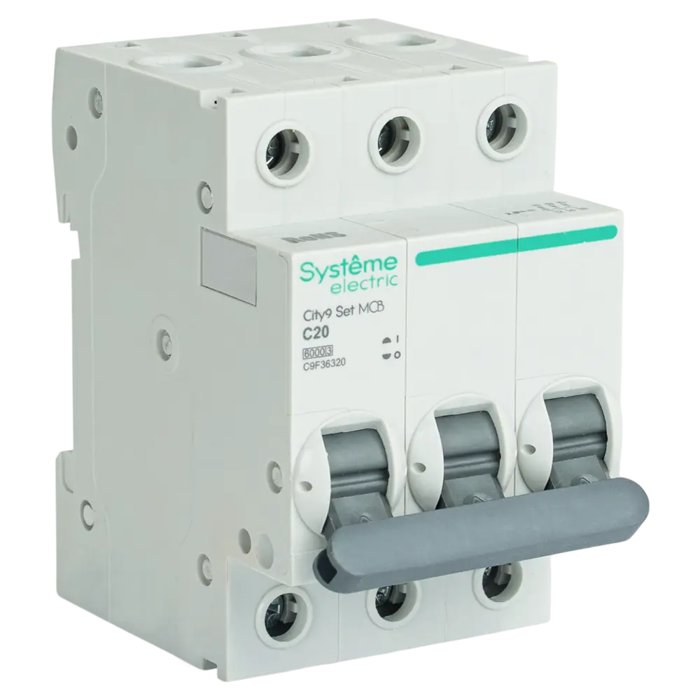 Автоматический выключатель Systeme Electric City9 Set C9F36320 3P С20 А 6 кА 89412699 STLM-2167955  - Вид №1