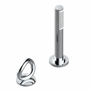 G4P-6532/60A Смеситель керамический устанавливаемый на борту с ручным душем с ручкой одновременной регулировки – потока/температуры Thg-paris Серия "О" Хром