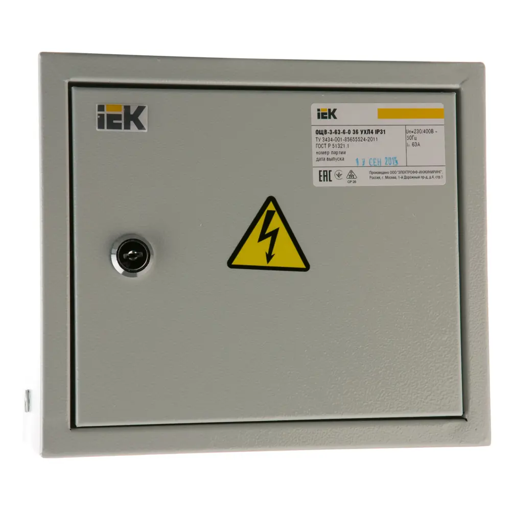 Распределительный щиток IEK на 6 модулей с металлическим корпусом 15619527 STLM-0006145