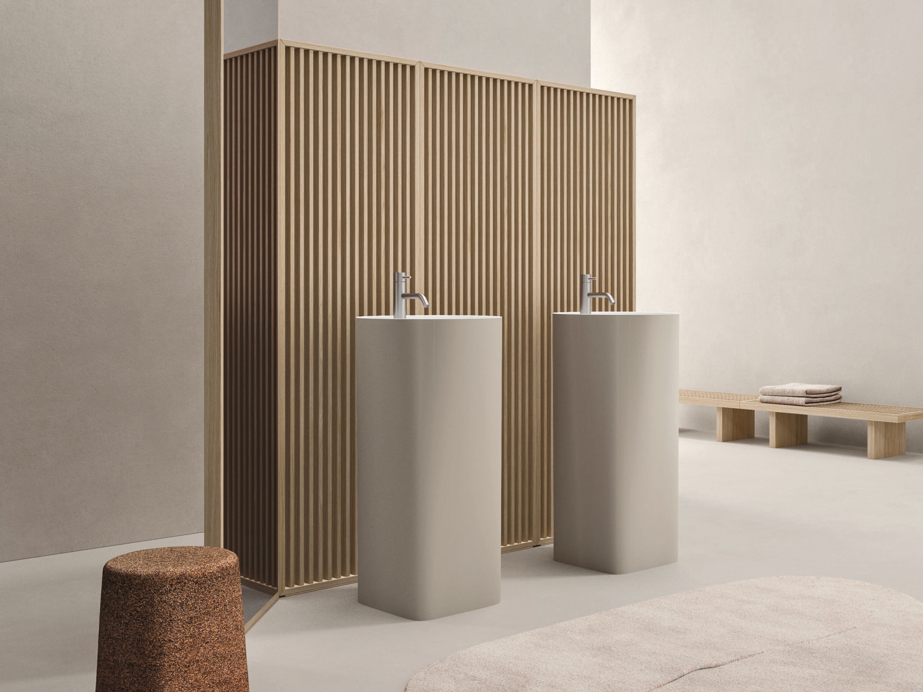 Мебель для ванной комнаты из дуба и хрусталя Noorth Azuma ARCH-00015286