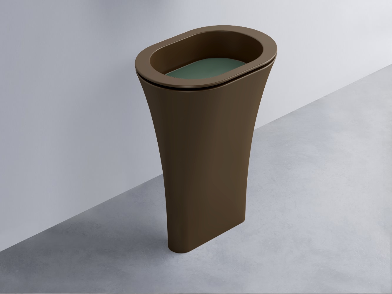 AMLA65-CA+AMPILO-MU+AMCOLO-CA Раковина Amedeo Ovale отдельностоящая cielo Enjoy + Amedeo Ceramica Cielo