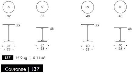 Blå Station Круглый журнальный столик из стали с порошковым покрытием  L37 Bla Station  - Вид №8