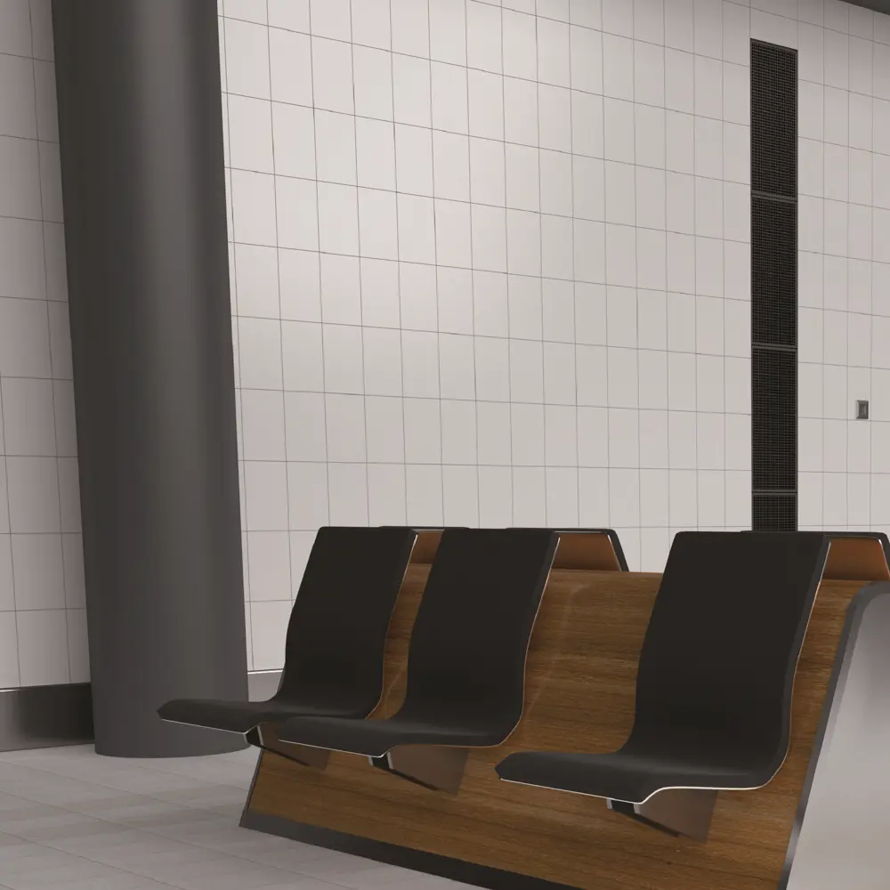 Плитка настенная Шахтинская Плитка Премиум 2VM 20x30 см 1.44 м² глянцевая цвет белый Белая STLM-2061235