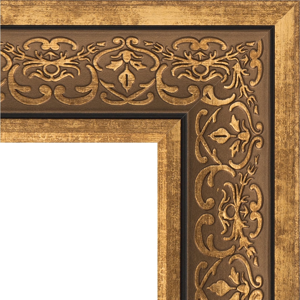 BY 6029 Зеркало напольное в багетной раме - вензель бронзовый 101 mm EVOFORM Definite floor - Вид №5