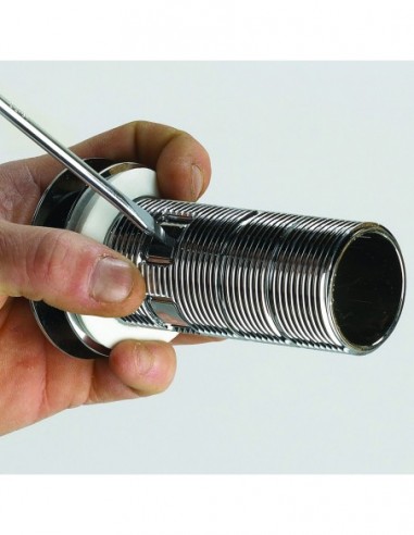 121900 000 00  Сифон универсальный цифровой или фиксированный для умывальника, переключаемый, h. 100 мм, хром Valentin Хром  - Вид №3