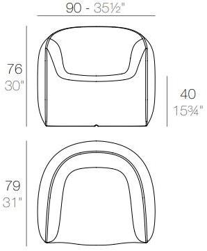 VONDOM Садовое кресло Blow sun-id-1475799 - Вид №4