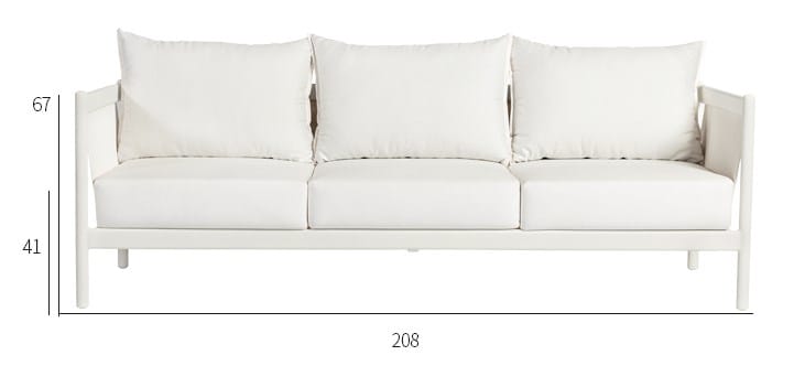 3-местный тканевый садовый диван VINEKO Флора ARCH-00092731 - Вид №3