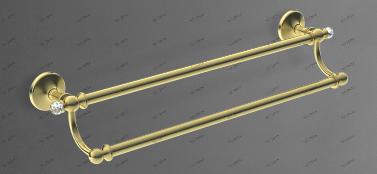 Двойной полотенцедержатель, 656 мм ART&MAX ANTIC CRYSTAL AM-E-2648SJ-Do 