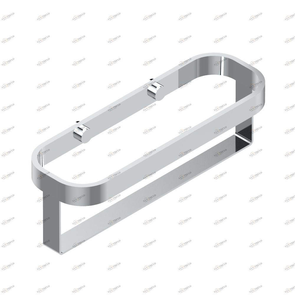 U6G-611 Настенная подставка большого размера для шампуней и гелей для душа Thg-paris Beyond crystal с хрусталём цвета "Аквамарин" Хром U6G-611 CAT.A