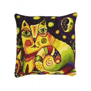 1092 Набор для вышивания Подушка Лунная дорога 40 х 40 см RIOLIS Сотвори Сама
