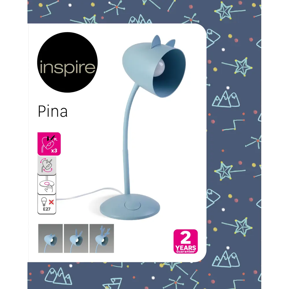 Настольная лампа INSPIRE Pina для рабочего стола 82544215 STLM-0029478 - Вид №11