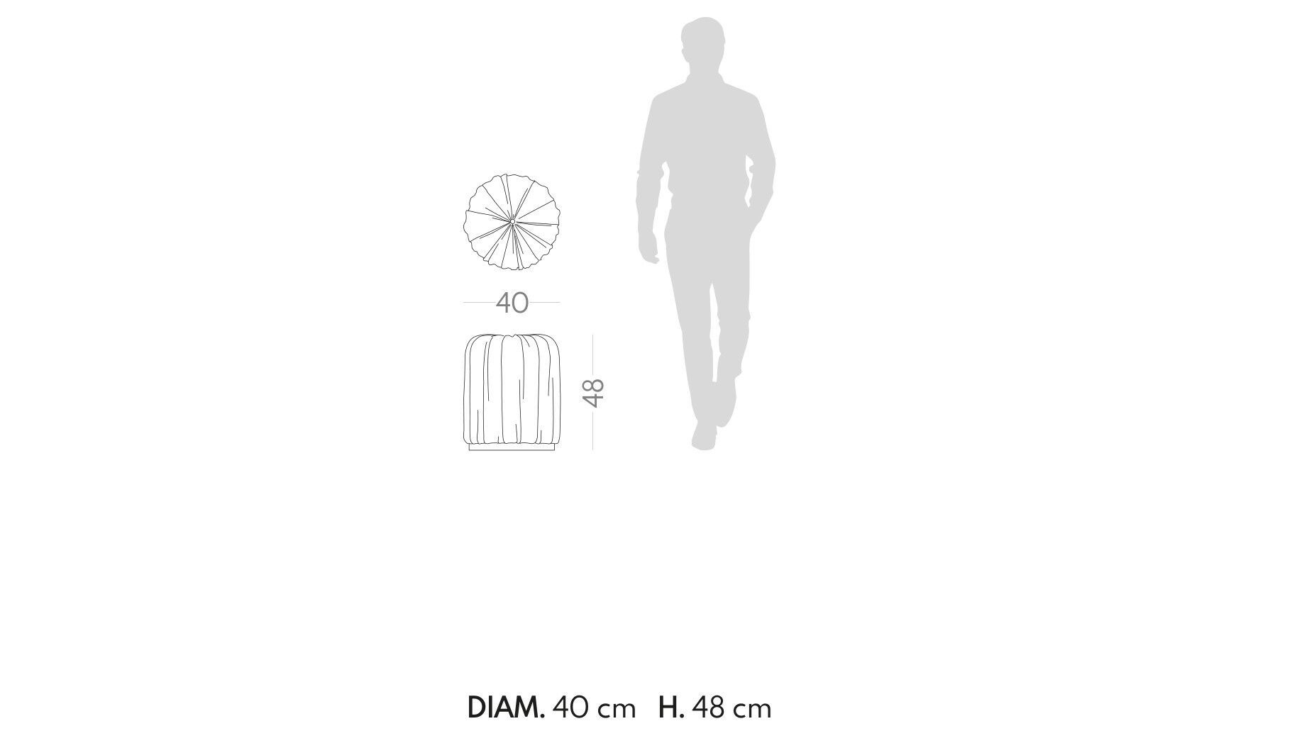 Круглый пуф из ткани PRADDY Natur ARCH-00108493 - Вид №9