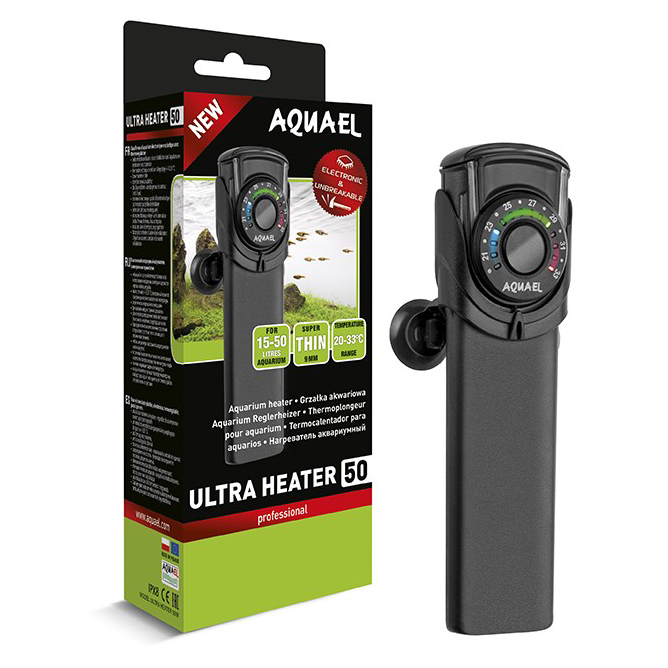 ПР0048746 Нагреватель ULTRA HEATER 50W для аквариума 15 - 50 л (пластиковый, регулируемый) AQUAEL  - Вид №2