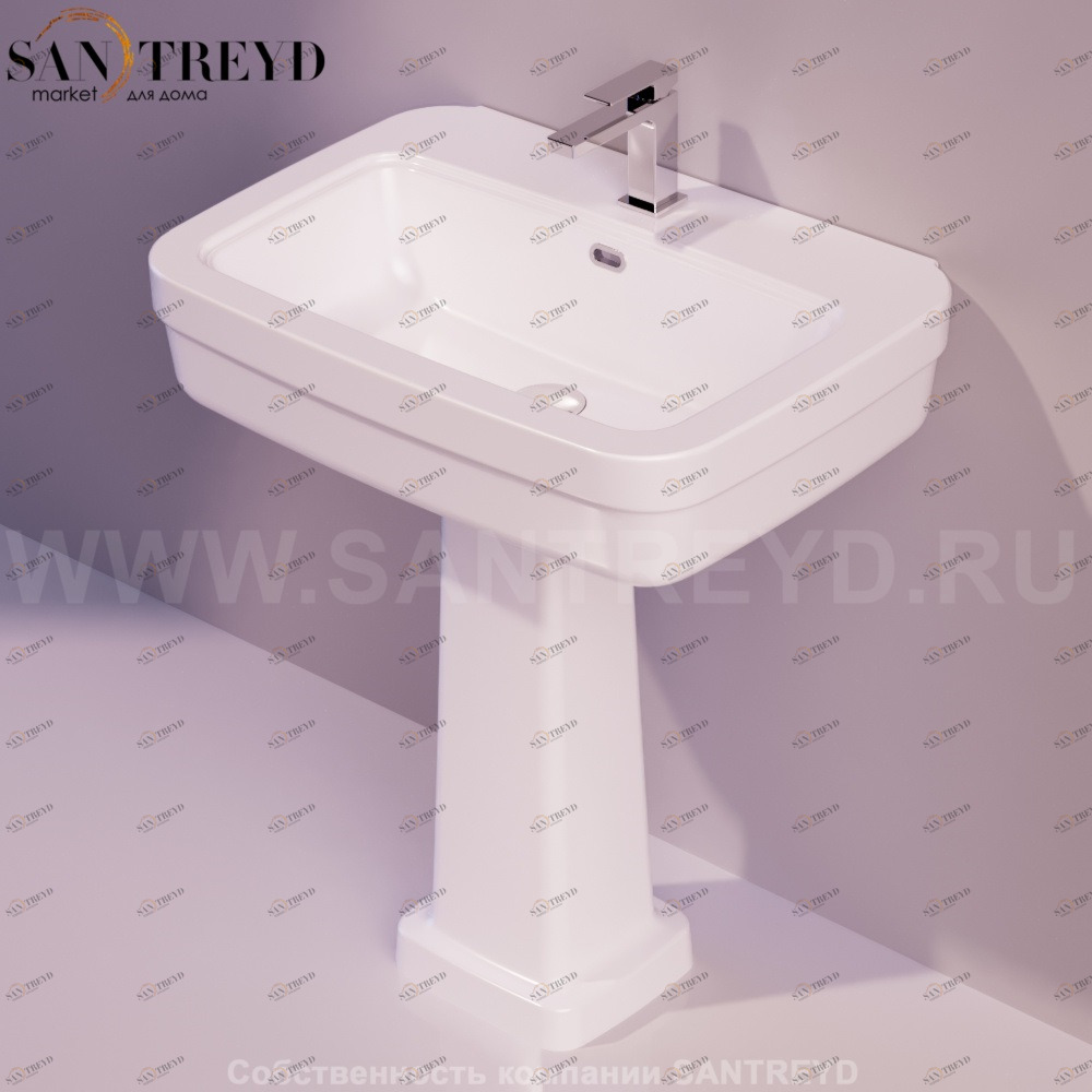 EVO11BIANCO Подвесная раковина настенная прямоугольная Simas Evolution белая