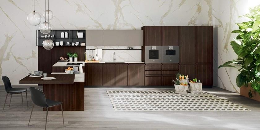 Composit Деревянная кухня с полуостровом Pepper sun-id-1366396 - Вид №7